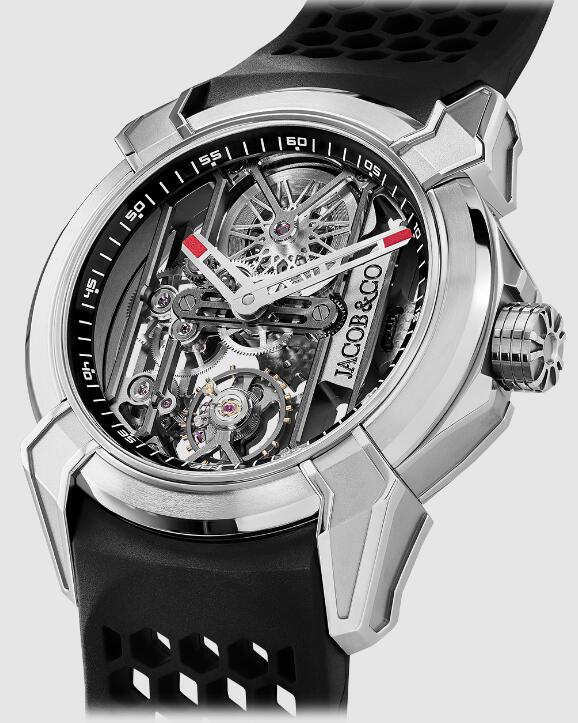 Jacob & Co EX110.20.AA.AF.ABRUA EPIC X TITANIUM (BLACK NEORALITHE INNER RING) replica watch